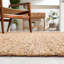 Vintage Leather Flat Weave Recycled Leather/Cotton Solid Colour Rug in Brown-116865220