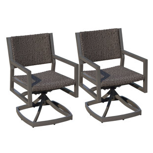 Chaise de patio pivotante (Ensemble de 2)