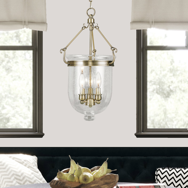 Husman 3 - Light Pendant, 20" H x 10" W x 10" D, Antique Brass