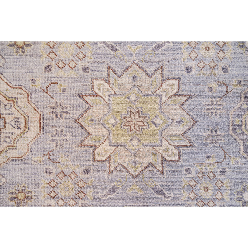 Tapis unique mauve clair / crème / ivoire de 10 pi 1 po x 13 pi 11 po