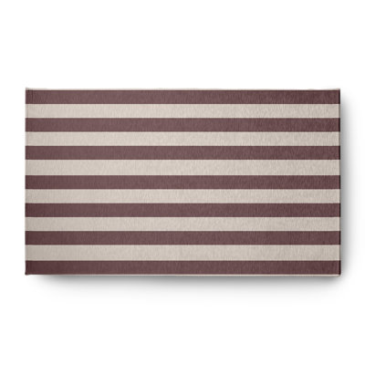 Tapis rayé en chenille Americana - CRGN1465PU50