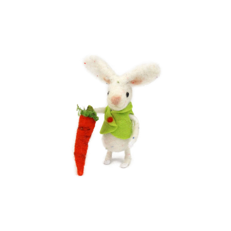 Trousse de feutrage - feutre de lapin avec aiguille de carotte