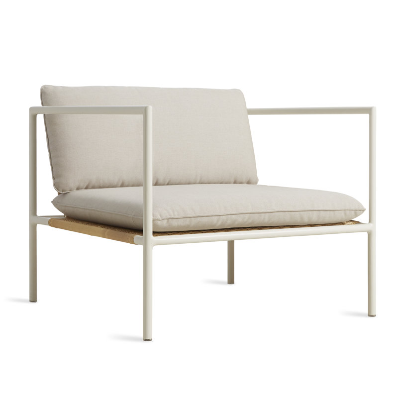 Chaise longue d'extérieur Dog Days, Blanc, Tissu Sunbrella