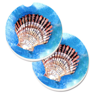 Sous-verre à coquille de mer feston