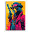 Art mural en verre acrylique épique «Western Bear» par Momart, 24 po x 36 po-105730929