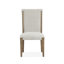 Table de salle à manger rectangulaire avec 2 chaises d'appoint et 2 chaises d'appoint rembourrées-37903778