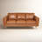 Gabon Mid Century Modern Leather Sofa
