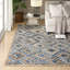 Tapis en jute / denim tissé à la main Arria-153144665