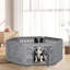 Parc pour animaux 4 panneaux 24 po, parc pour chiots, enclos pour chien intérieur / extérieur, 24, pliable, pliable, facile à ranger-14253198