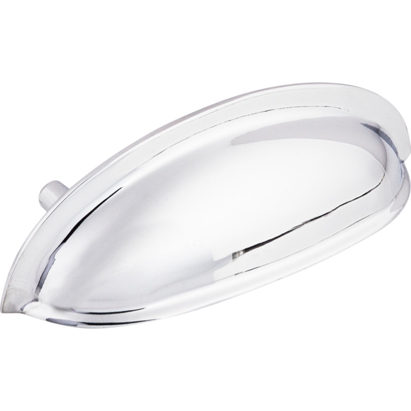Somerset 3" Center to Center Cup/Bin pull, Polished Chrome