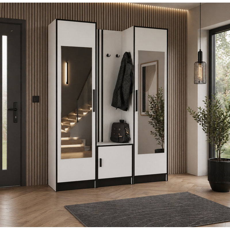 Alyxandria 2 Door Wardrobe, White