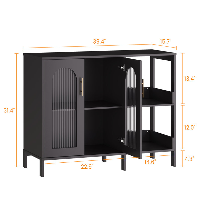 Standard Accent Cabinet, Black
