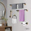 Ensemble de quincaillerie de salle de bain 10 pièces avec barres à serviettes et crochets-100247009