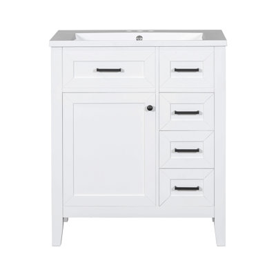 Meuble-lavabo avec tiroirs 30 po, meuble-lavabo avec tiroirs