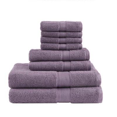 100% Cotton 8 Piece Antimicrobial Towel Set