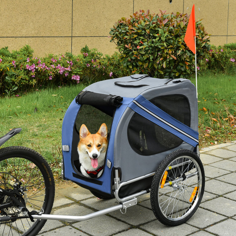 3 Wheel Pet Bike Trailer Dogs Bicycle Carrier Wagon - China Pet