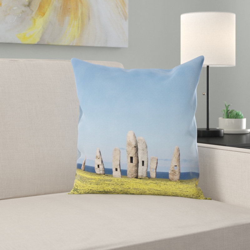 Coussin décoratif pierres