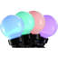 20 lumières de Noël sphériques multicolores à DEL G45 - fil noir de 31 pi