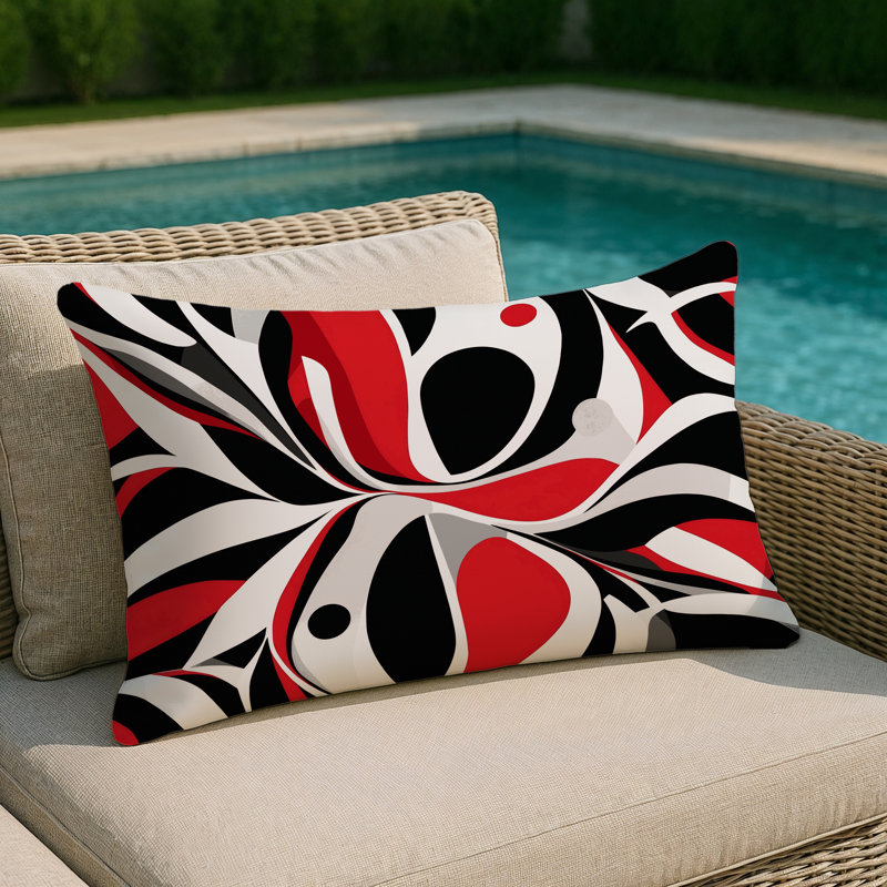Path Indoor And Outdoor Pillow, Rectangle 20"H x 14"W