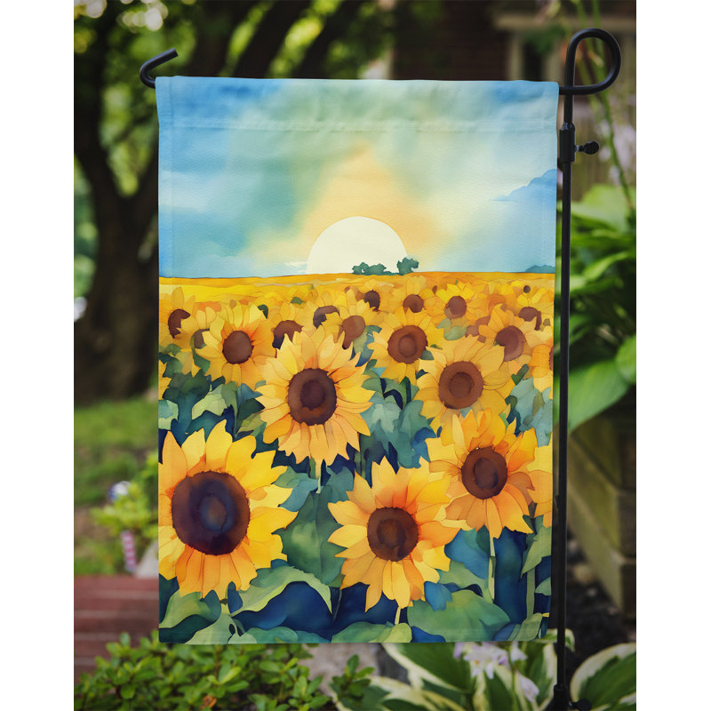 Drapeau de jardin double en polyester H 15,5 po x l 11,25 po