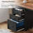 Modern 3-Drawer Rolling Vertical File Cabinet With Locking Casters,  Mobile Printer Stand For Home Office-1177237715