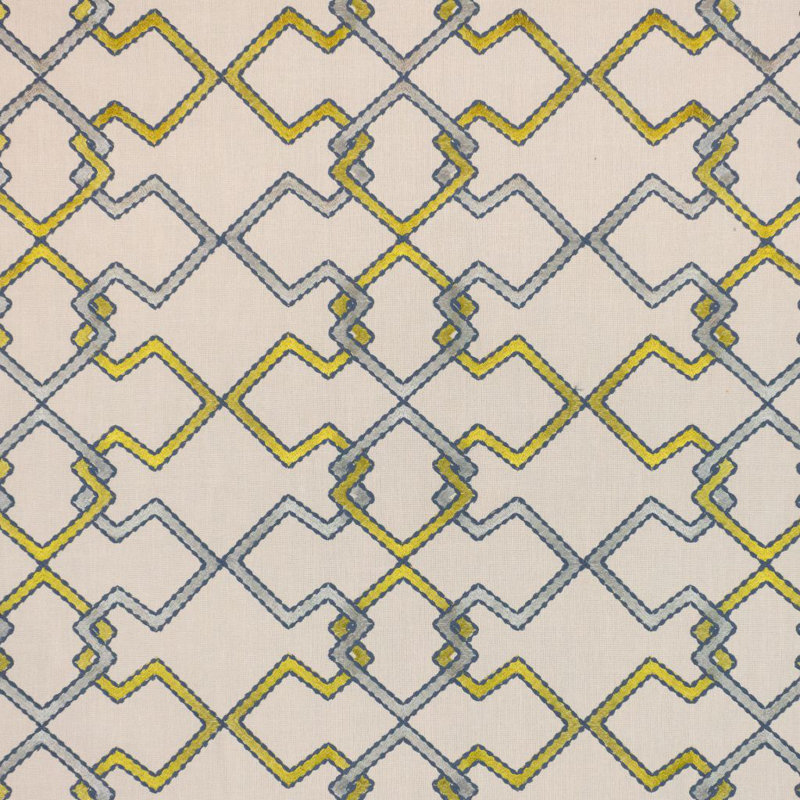 Suite Interlock Trellis Fabric, Citrine