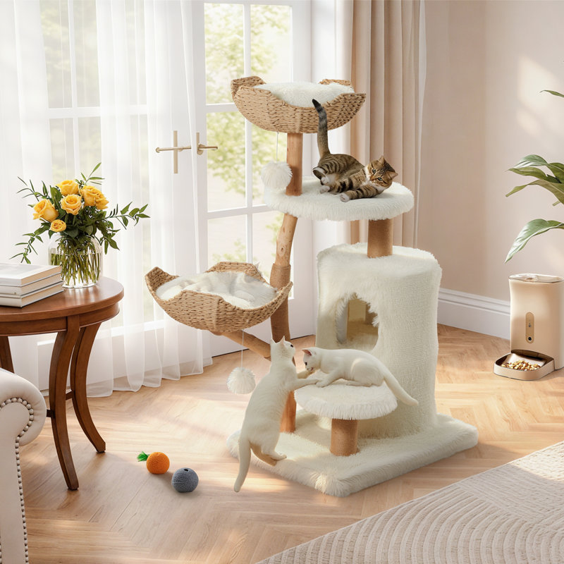 48" Tall Wooden Cat Tree
