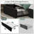 Modern Upholstered Bed With Charging Station & Storage Drawers, Velvet Wingback Headboard,Queen/Full/King Size-2091463777-2091463778