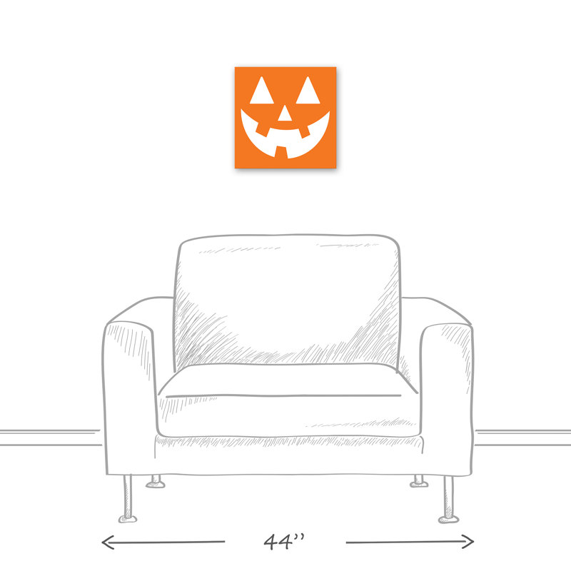 « jack-o face », impression sur toile