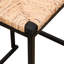Tabourets de bar en jacinthe d'eau tissés avec dossier, de 2 chaises stables à hauteur de comptoir pour appartement, bureau et style pour la cuisine, la salle à manger, L 16,53 po x H 31,5 po, poids maximal 220 lb-120924272