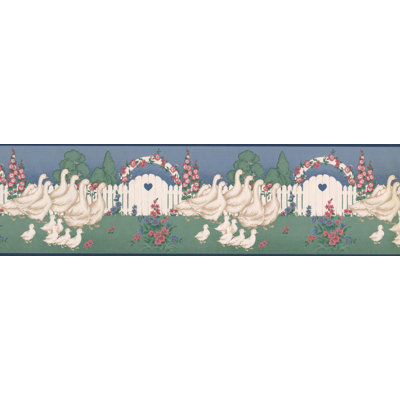 Presswood Floral Border