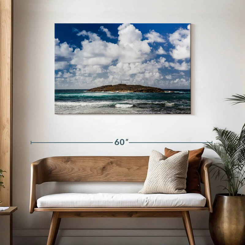 Gillard, Porto Rico, paysage marin, H 30 po x l 45 po