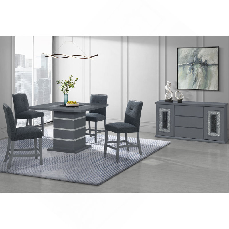 TABOURET ARIYA GRIS FONCÉ