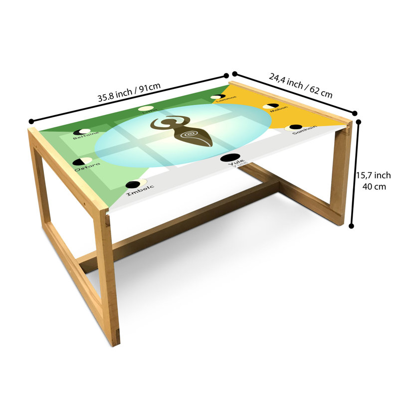Jaleya Sled Coffee Table, 90cm H x 62cm W x 40cm D