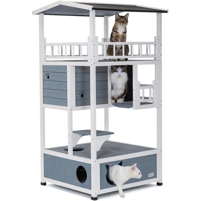 Durable Roof Outdoor Cat House