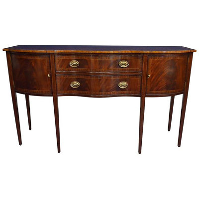 Buffet en bois à 2 tiroirs de 68 po de largeur Hepple White