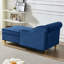 Chaise longue moderne avec revêtement en velours-884184074