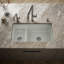Iron Tones 33" L x 18.75" W Large/Medium Double-Bowl Kitchen Sink-3860201