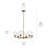 Winslow 6 - Light Steel Dimmable Round Chandelier