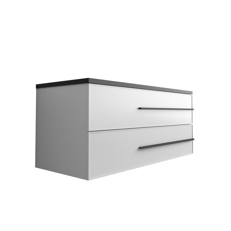 47.2'' Double Bathroom Vanity with Resin Top