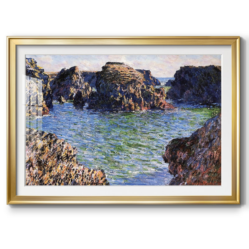 «Coming Into Port», impression sur papier, Or, H 27 po x l 39 po x P 1,5 po