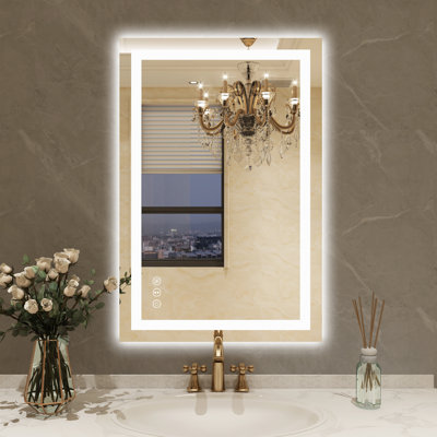 Dokes Frameless LED Vanity Wall Mirror Passed ETL