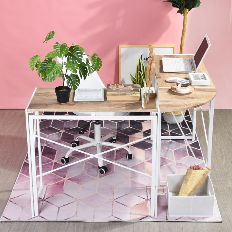 Kul L-Shape Desk, Oak/White