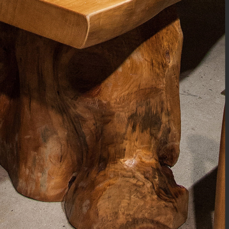 Table de conférence en bois massif Burlywood Free Form, H 29,53 po x L 94,49 po x l 27,56 po