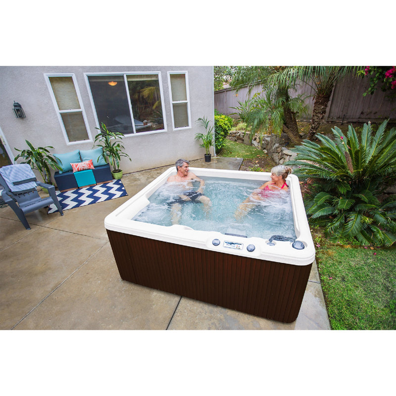 Lifesmart 5-Person Rectangle Spa with Multi-Color LED Light