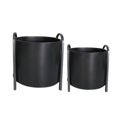 Ensemble de cache-pots en métal 2 pièces
