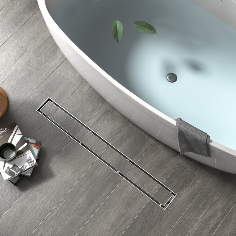 Drain de douche en acier inoxydable Professional, 36 po de longueur