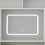Coiffeuse Farmhouse avec miroir lumineux et rangement
