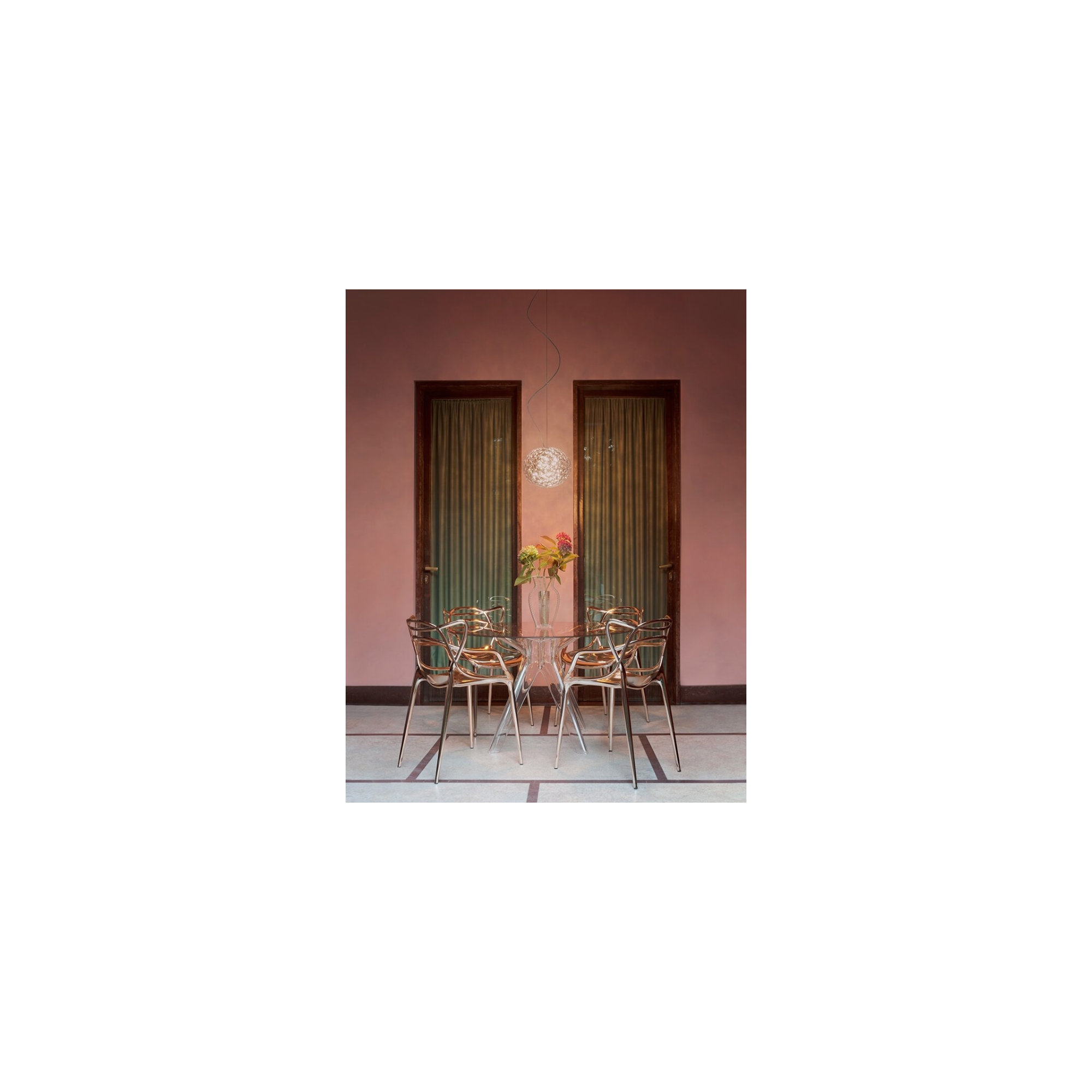 Masters Metal Armchair, Copper