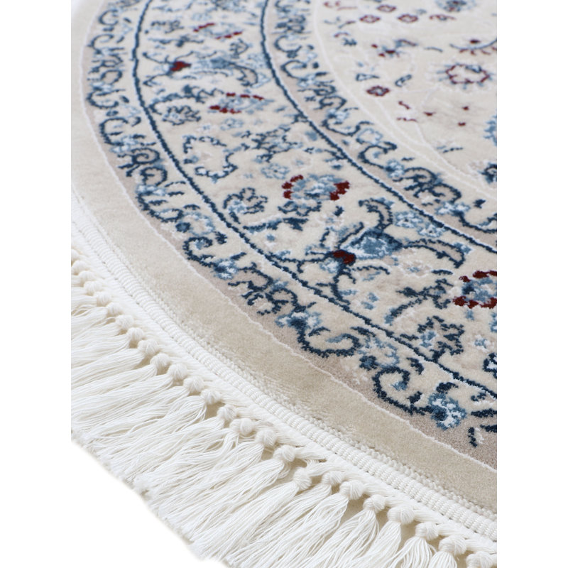 Oriental Area Rug, Round 120cm